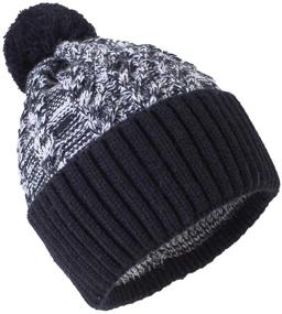 img 2 attached to Knit Winter Hat for Baby Toddler Boys - Warm Skull Cap with Cuff Beanie from Home Prefer