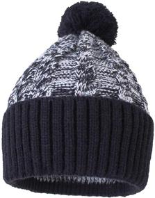 img 3 attached to Knit Winter Hat for Baby Toddler Boys - Warm Skull Cap with Cuff Beanie from Home Prefer