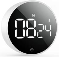 🕒 vocoo digital kitchen timer - magnetic countdown countup timer with large led display, adjustable volume - ideal for cooking, seniors, and kids logo