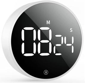 img 4 attached to 🕒 VOCOO Digital Kitchen Timer - Magnetic Countdown Countup Timer with Large LED Display, Adjustable Volume - Ideal for Cooking, Seniors, and Kids