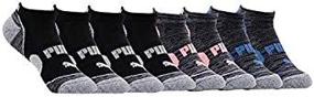 img 4 attached to 🧦 Puma No Show Women's Socks: Moisture Control, Mesh Ventilation, 8 Pair Set (Hot Pink, Turquoise, Grey)