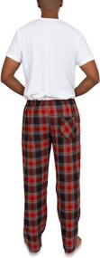 img 2 attached to 👕 Andrew Scott Cotton Flannel Pajama Set - Ultimate Comfort for Men's Sleep & Lounge