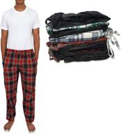 👕 andrew scott cotton flannel pajama set - ultimate comfort for men's sleep & lounge logo