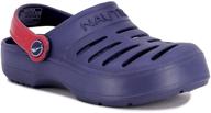 nautica kids river toddler clogs boys' shoes for sandals logo