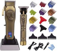 💇 audoc professional cordless hair clippers for men pro li outline trimmer low noise hair trimmer for men with quiet metal housing hair cutting kit for home barber, kid, and father logo