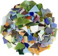 🎨 разноцветные стеклянные мозаичные кусочки с неправильными формами - набор на 35 унций, блестящее стекло логотип