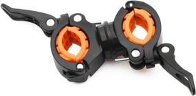 img 1 attached to 🔦 360º Rotation Bike LED Light Flashlight Clamp Holder Bracket - Pack of 4