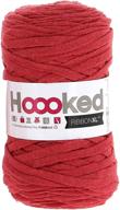 hoooked ribbon xl yarn lipstick red logo
