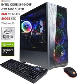 img 3 attached to 🖥️ CyberpowerPC Gamer Xtreme VR Gaming PC, Intel i5-10400F, GTX 1660 Super, 8GB DDR4, 500GB NVMe SSD, Wi-Fi Ready & Windows 10 Home (GXiVR8060A10)