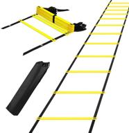 🏻 teen speed agility ladder – 12 rung 20ft – high-quality nylon training ladder with carry bag – perfect for soccer, speed, football fitness feet training логотип