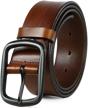 cow leather belt jeans coffee men's accessories for belts logo