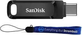 img 4 attached to 🔌 SanDisk Ultra 512ГБ двухсерийный накопитель Go Type-C для мобильных устройств, планшетов, ПК (SDDDC3-512G-G46) 2-в-1 USB-флеш-накопитель Type-A &amp; Type-C с браслетом (1) Everything But Stromboli Lanyard