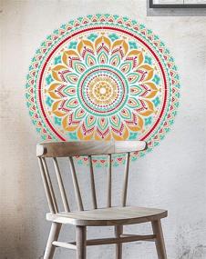 img 3 attached to 🖌️ GSS Designs Large Mandala Wall Art Stencil (16x16 Inch) - Stencil for Furniture, Walls, Floors - Mandala Patterns for DIY Home Decor (SL-065)