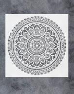 🖌️ gss designs large mandala wall art stencil (16x16 inch) - stencil for furniture, walls, floors - mandala patterns for diy home decor (sl-065) логотип