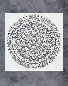 img 4 attached to 🖌️ GSS Designs Large Mandala Wall Art Stencil (16x16 Inch) - Stencil for Furniture, Walls, Floors - Mandala Patterns for DIY Home Decor (SL-065)