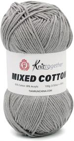 img 4 attached to 🧶 Discover Knittogether: Premium Mixed Cotton Yarn for DIY Hand Knitting and Crocheting Projects