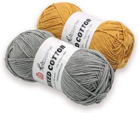 img 1 attached to 🧶 Discover Knittogether: Premium Mixed Cotton Yarn for DIY Hand Knitting and Crocheting Projects