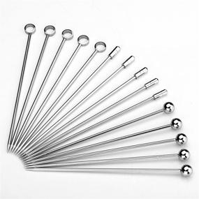 img 3 attached to 🍸 I-MART Stainless Steel Martini Picks Set (Pack of 15) - Elevated Cocktail Accessories for a Stylish Drink Presentation