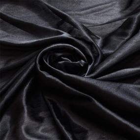 img 1 attached to 🖤 SweetEasy 10x10 ft Polyester Photography Backdrop Drapes for Wedding, Baby Shower, Birthday Party, Event, Festival, Restaurant Reception, Window Decor - Black Curtains