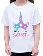 ate apparel seventh birthday unicorn logo