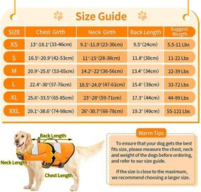 img 2 attached to 🐶 Malier Dog Life Jacket: Adjustable, Durable & Buoyant Vest for Small Medium Large Dogs Swimming Boating - Orange X-Large