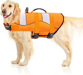 img 3 attached to 🐶 Malier Dog Life Jacket: Adjustable, Durable & Buoyant Vest for Small Medium Large Dogs Swimming Boating - Orange X-Large