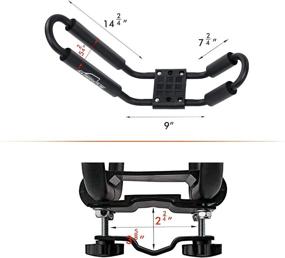 img 2 attached to 🚚 AA-Racks Model X35 Truck Rack Bundle with 8 Non-Drilling C-Clamps, 2 Sets of Kayak J-Racks, Ratchet Lashing Straps, and Bow/Stern Tie Down Straps