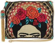 mary frances beaded embroidered crossbody multicolor logo