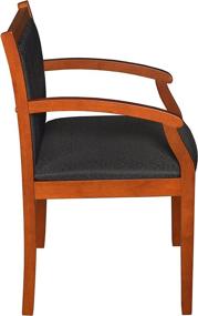 img 3 attached to 🪑 Stylish and Comfortable Regency Regent Guest Chair in Cherry/Black: A Perfect Addition to Your Space