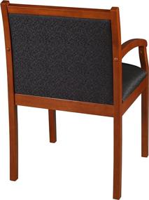 img 2 attached to 🪑 Stylish and Comfortable Regency Regent Guest Chair in Cherry/Black: A Perfect Addition to Your Space