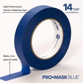 img 3 attached to 🔵 IPG PMD24 ProMask Blue - 14-Day Painter's Tape, 0.94" x 60 yd - Single Roll