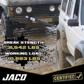 img 1 attached to 🔩 JACO 4X4 TowPro 3-дюймовый 20-футовый восстановительный трос