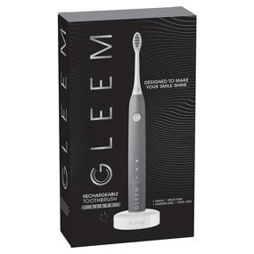 img 1 attached to 🦷 Rechargeable Electric Toothbrush - Slate Gray by Gleem