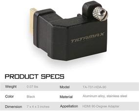 img 2 attached to Адаптер HDMI 90 градусов Tilta: Улучшенное подключение для BMPCC 4K