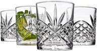 🥃 godinger acrylic whiskey glasses, shatterproof and reusable - dublin collection, set of 4 логотип