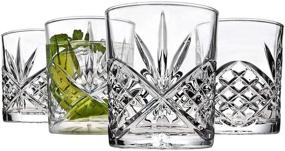 img 4 attached to 🥃 Godinger Acrylic Whiskey Glasses, Shatterproof and Reusable - Dublin Collection, Set of 4