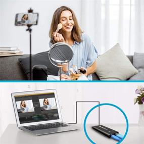 img 1 attached to 📹 P Panoraxy USB Video Capture Card, HDMI to USB 1080P60S Recording with Lag-Free Loop-Out Video, USB 3.0, MIC Input, Audio Output, HDCP Support – Ideal for YouTube, OBS, Twitch