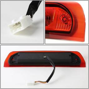 img 1 attached to 🚨 DNA Motoring 3BL-DRM02-LED-RD Светодиодный фонарь хром красный третий тормозной светильник для Dodge Ram 1500/2500/3500 - Низкое энергопотребление, совместим с грузовым светом
