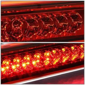 img 2 attached to 🚨 DNA Motoring 3BL-DRM02-LED-RD Светодиодный фонарь хром красный третий тормозной светильник для Dodge Ram 1500/2500/3500 - Низкое энергопотребление, совместим с грузовым светом