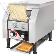 🍞 vevor commercial conveyor toaster: 150 slices/hour, 1340w stainless steel heavy duty industrial toasters - 7 speed options, countertop electric restaurant equipment for bun bagel bread baked food логотип