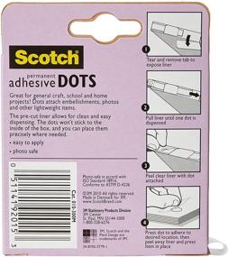 img 2 attached to Scotch Brand Adhesive Dots, Medium - 300 Dots/Pack, Easy 🔴 Dispensing, Permanent & Photo-Safe (010-300M): The Ultimate Solution for Bonding Projects