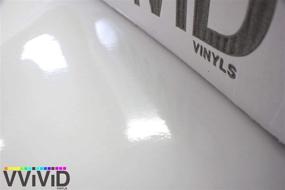 img 1 attached to 🚗 Enhance Your Car's Look with VViViD White Gloss Car Wrap Vinyl Roll - 1ft x 5ft Size, Air Release Adhesive Included