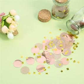 img 1 attached to 🌹 Rose Gold Confetti Dots: 1.76 oz Round Tissue Paper Table Confetti for Weddings & Birthdays (2.5 cm)