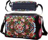 👜 phevos crossbody pockets embroidered women's handbags & wallets, perfect for style and convenience logo
