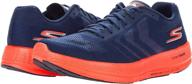 skechers mens razor running coral logo