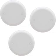 🔵 carlon cpc4wh round ceiling fan box cover, 4-inch diameter, white, blank - pack of 3 логотип