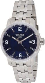 img 4 attached to ⌚ Женские часы Tissot PRC 200, нержавеющая сталь, синий циферблат, кварцевый механизм (модель: T0554101104700)