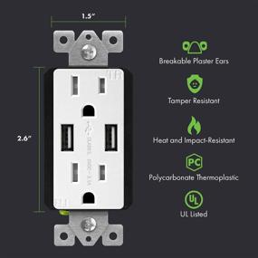 img 3 attached to 🔌 TOPGREENER Tamper Resistant Electrical Receptacles - TU2153A (2PCS)