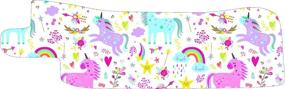 img 1 attached to 🌈 Pack of 10 Nasogastric/Oxygen Tube Precut Adhesive Tape in Rainbow & Unicorn Design (Left Side)