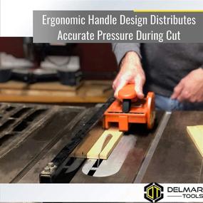 img 1 attached to Delmar Tools Patented Table Saw Push Block: Enhancing Safety and Ease in Narrow Rip Cuts, Reducing Kickback Risks